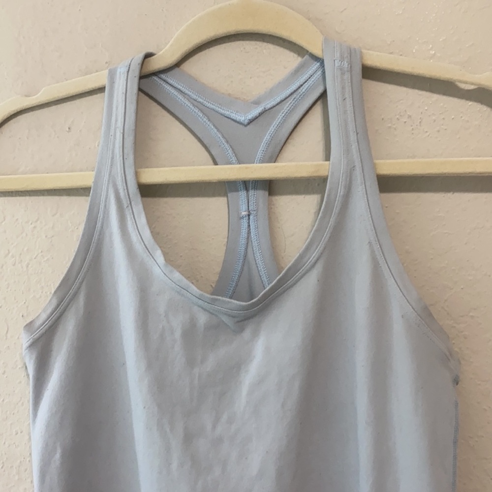 Lululemon Light Blue Racerback Tank Top - Picture 2 of 8